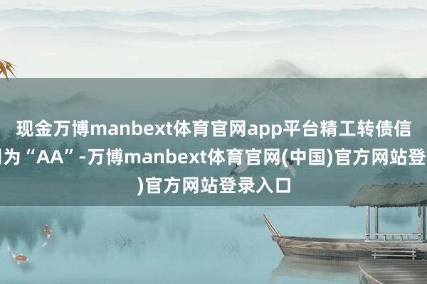 现金万博manbext体育官网app平台精工转债信用级别为“AA”-万博manbext体育官网(中国)官方网站登录入口