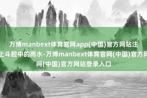 万博manbext体育官网app(中国)官方网站注水漏斗网罗上斗腔中的雨水-万博manbext体育官网(中国)官方网站登录入口