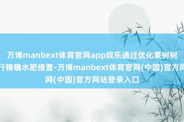 万博manbext体育官网app娱乐通过优化果树树形结构、执行精确水肥措置-万博manbext体育官网(中国)官方网站登录入口